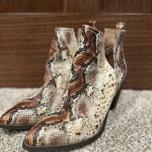 Very Volatile Brown and Black Ankle Boots